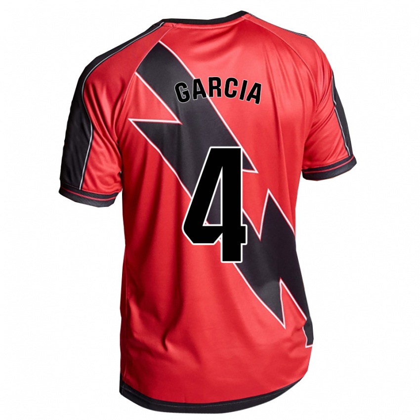 ילדים Pilar García #4 אדום שחור הרחק ג'רזי 2025/26 חולצה קצרה