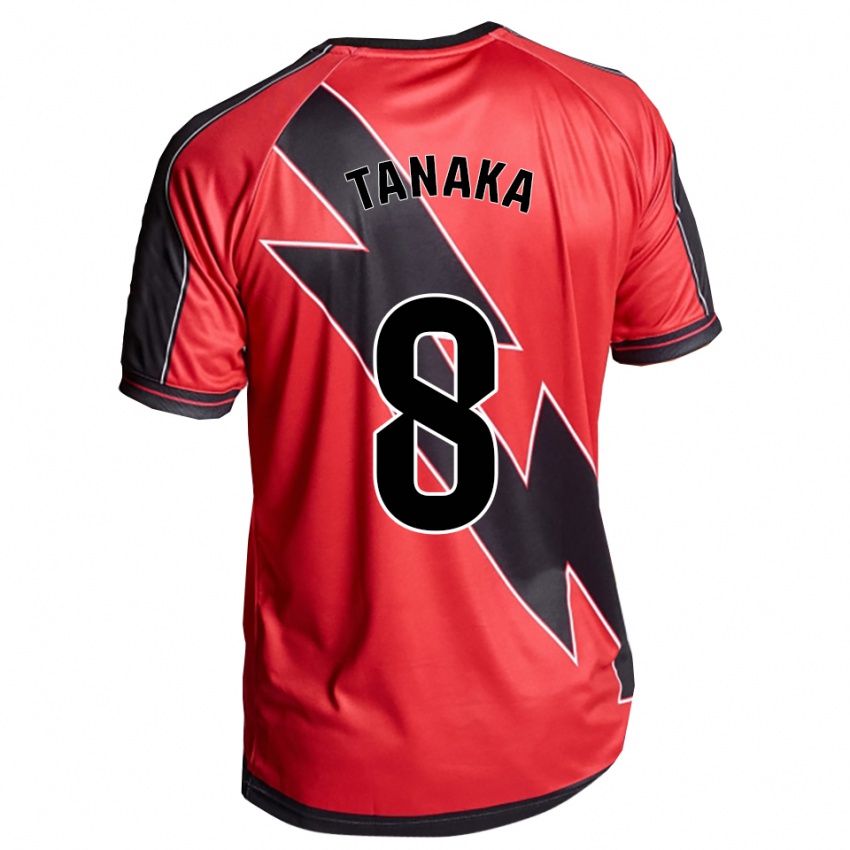 ילדים Yoko Tanaka #8 אדום שחור הרחק ג'רזי 2025/26 חולצה קצרה