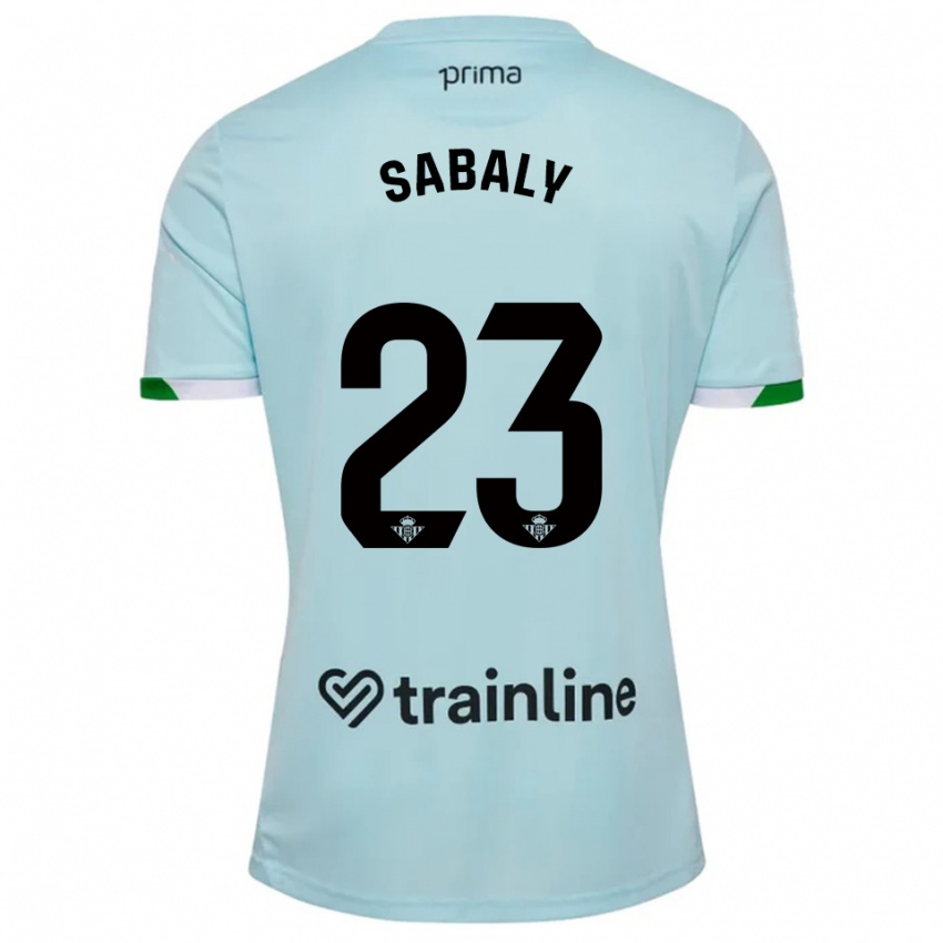 ילדים יוסוף סבאלי #23 תכלת ירוק הרחק ג'רזי 2025/26 חולצה קצרה