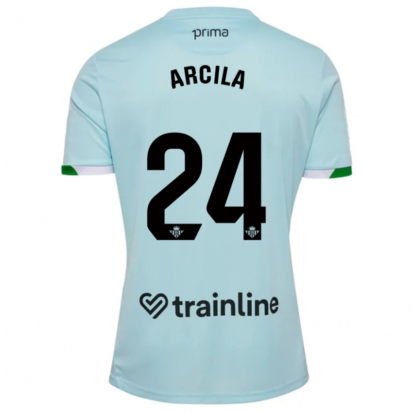 ילדים Jhon Arcila #24 תכלת ירוק הרחק ג'רזי 2025/26 חולצה קצרה