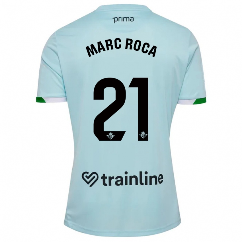 ילדים מארק רוקה #21 תכלת ירוק הרחק ג'רזי 2025/26 חולצה קצרה