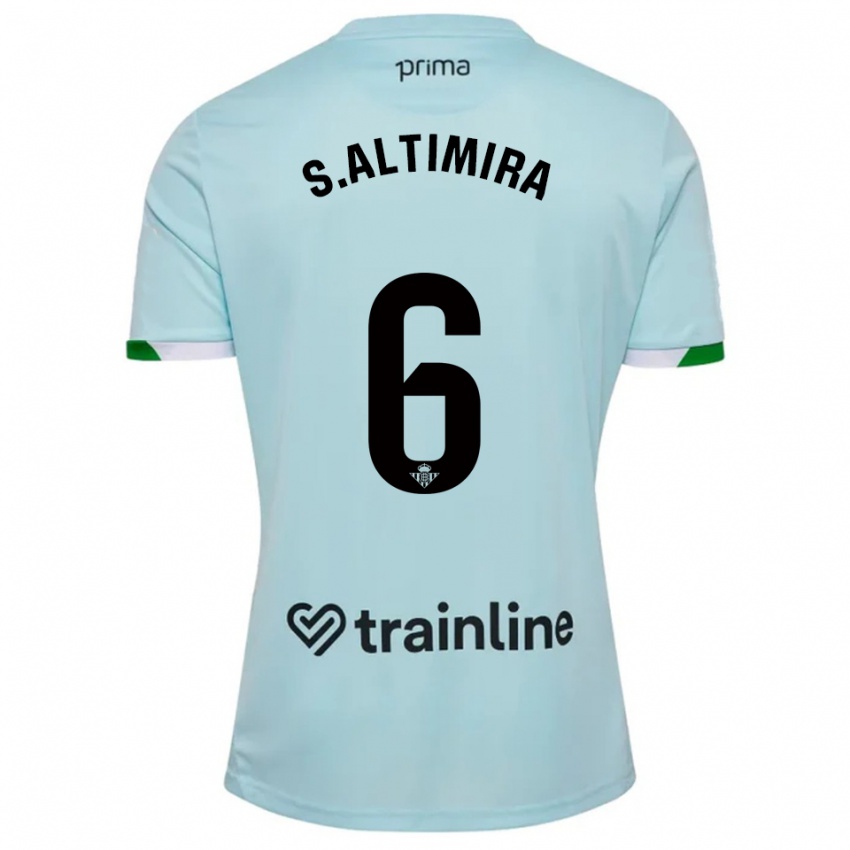ילדים סרג'י אלטימירה #6 תכלת ירוק הרחק ג'רזי 2025/26 חולצה קצרה