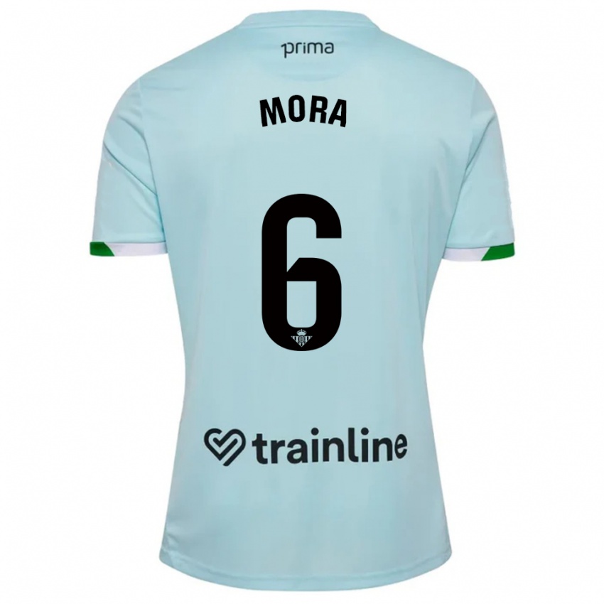 ילדים Marcos Mora #6 תכלת ירוק הרחק ג'רזי 2025/26 חולצה קצרה