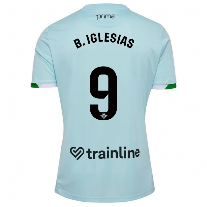 ילדים בורחה איגלסיאס #9 תכלת ירוק הרחק ג'רזי 2025/26 חולצה קצרה