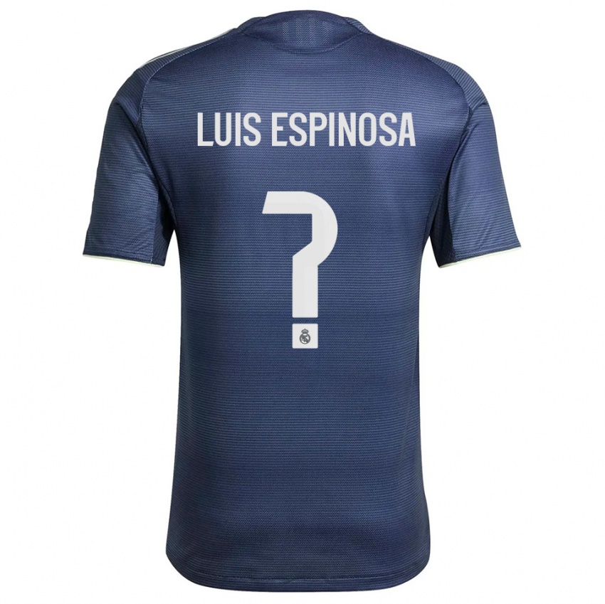 ילדים José Luis Espinosa #0 כחול נייבי כסוף הרחק ג'רזי 2025/26 חולצה קצרה