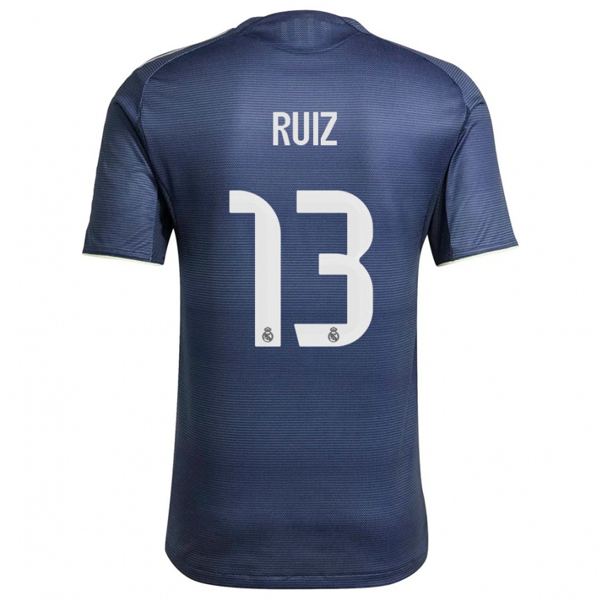 ילדים גיירמו רואיז #13 כחול נייבי כסוף הרחק ג'רזי 2025/26 חולצה קצרה