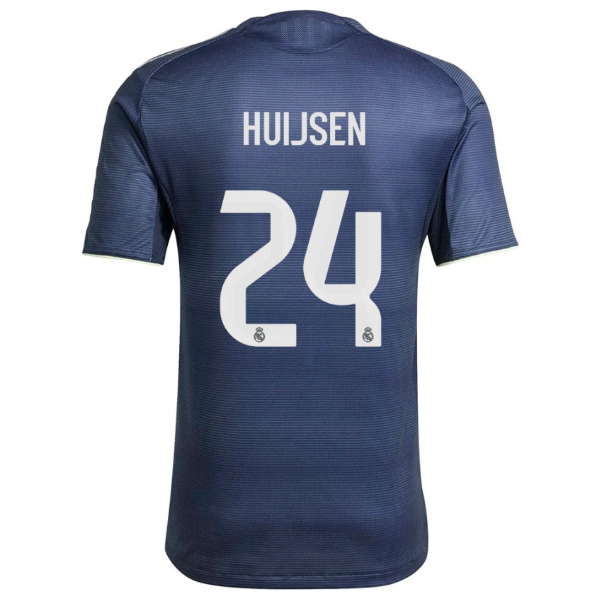 ילדים דין הייסן #24 כחול נייבי כסוף הרחק ג'רזי 2025/26 חולצה קצרה