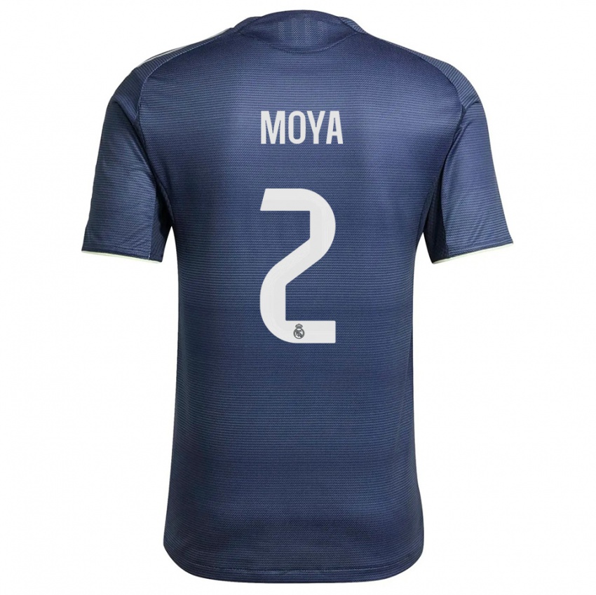 ילדים אלכסנדר מויה #2 כחול נייבי כסוף הרחק ג'רזי 2025/26 חולצה קצרה