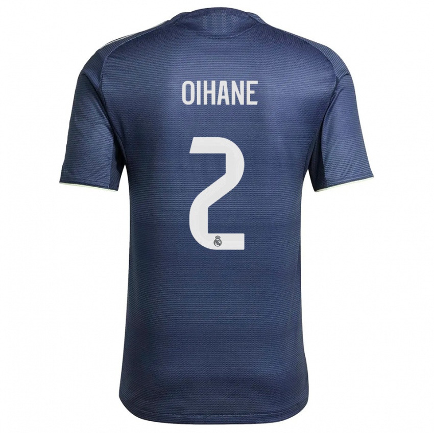 ילדים אוהאנה הרננדס #2 כחול נייבי כסוף הרחק ג'רזי 2025/26 חולצה קצרה