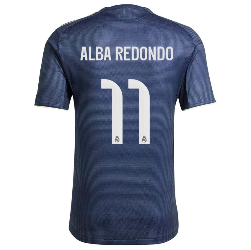ילדים אלבה רדונדו #11 כחול נייבי כסוף הרחק ג'רזי 2025/26 חולצה קצרה