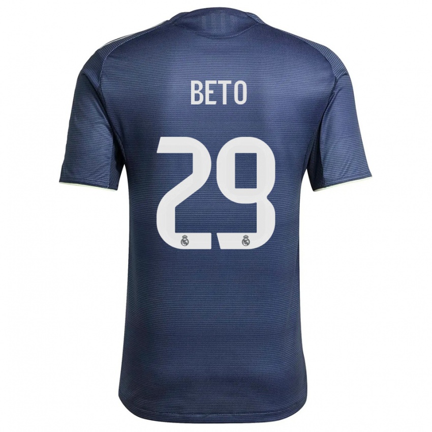 ילדים Beto Martínez #29 כחול נייבי כסוף הרחק ג'רזי 2025/26 חולצה קצרה