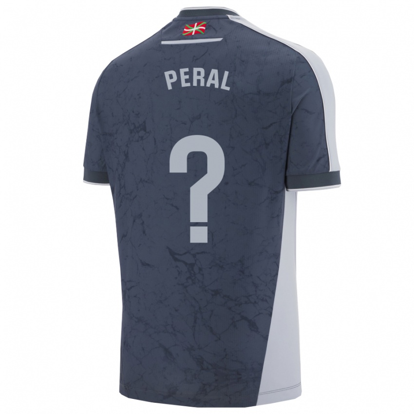 ילדים Markel Peral #0 כחול כהה לבן הרחק ג'רזי 2025/26 חולצה קצרה