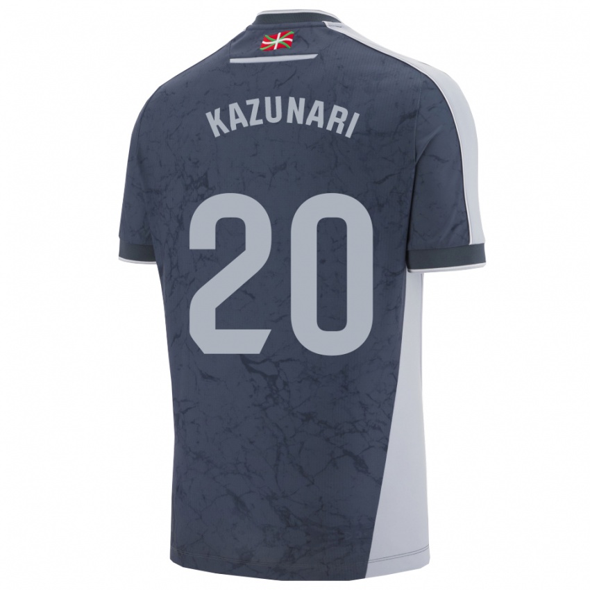 ילדים Kazunari Kita #20 כחול כהה לבן הרחק ג'רזי 2025/26 חולצה קצרה