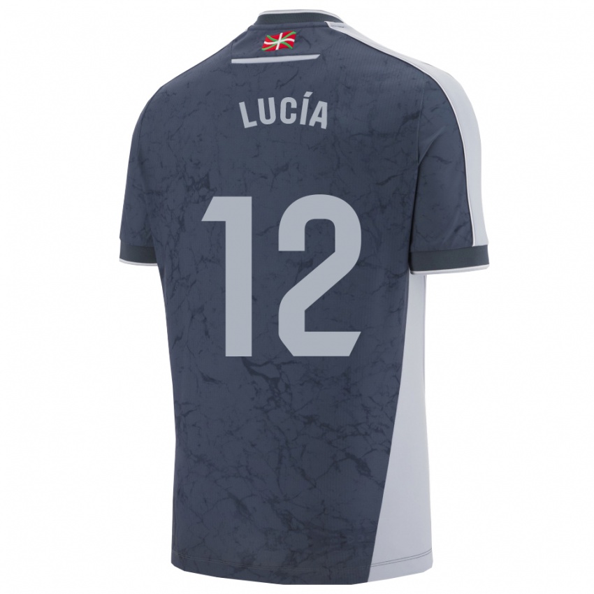 ילדים Lucía Rodríguez #12 כחול כהה לבן הרחק ג'רזי 2025/26 חולצה קצרה