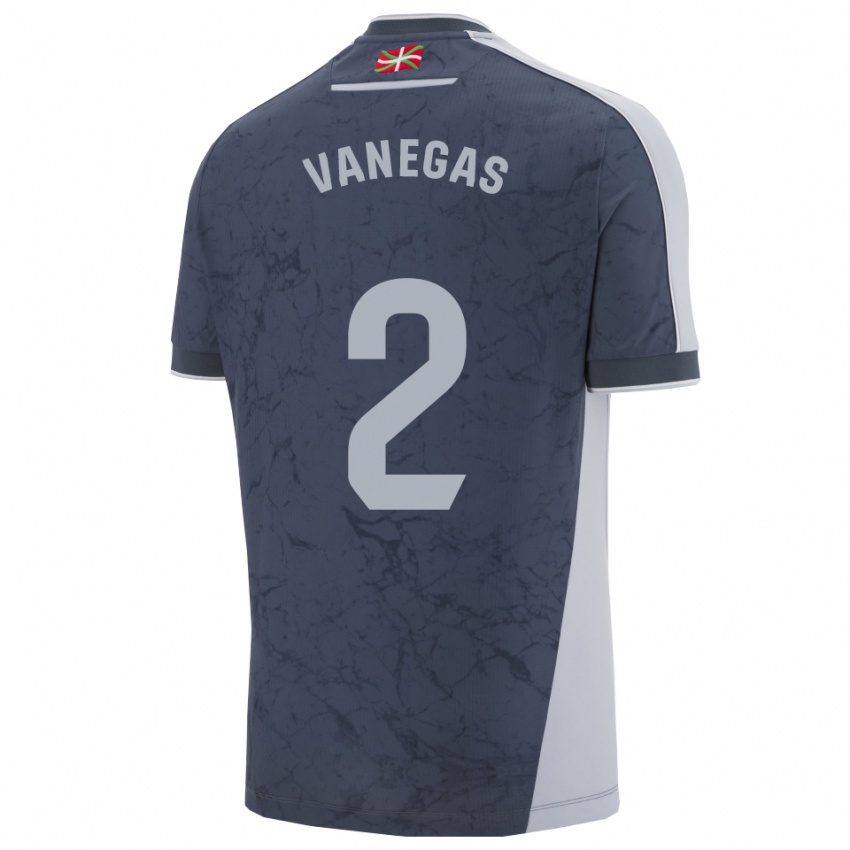 ילדים מנואלה ואנגאס #2 כחול כהה לבן הרחק ג'רזי 2025/26 חולצה קצרה ילדים מנואלה ואנגאס #2 כחול כהה לבן הרחק ג'רזי 2025/26 חולצה קצרה