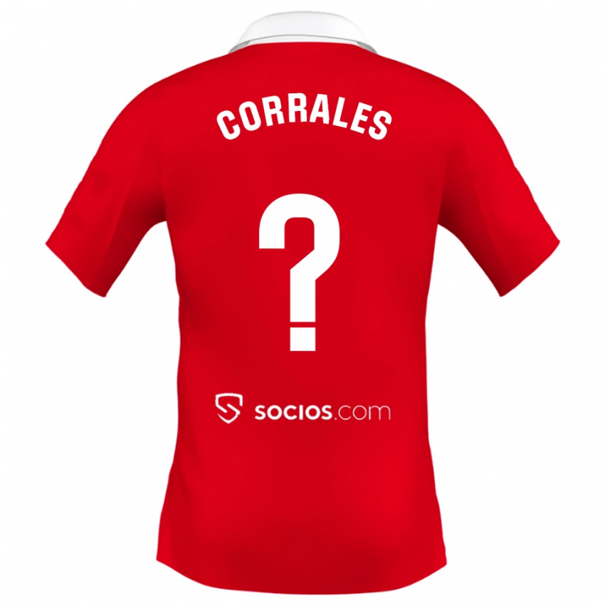 ילדים לוסיה קוראלס #0 אדום לבן אפור הרחק ג'רזי 2025/26 חולצה קצרה