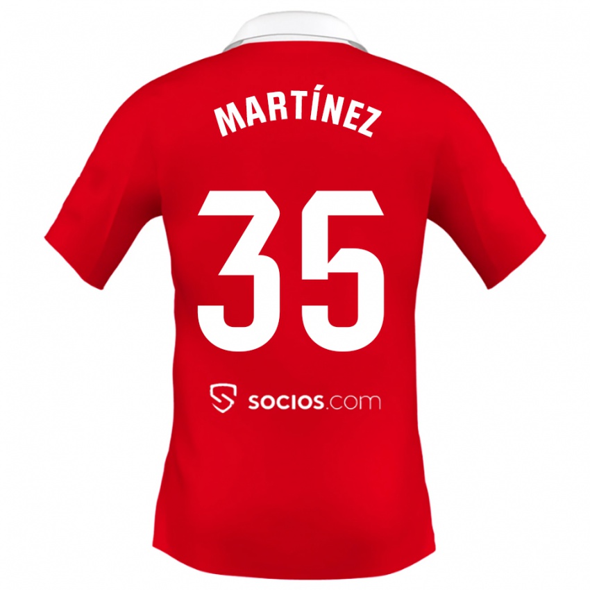 ילדים Ramón Martínez #35 אדום לבן אפור הרחק ג'רזי 2025/26 חולצה קצרה
