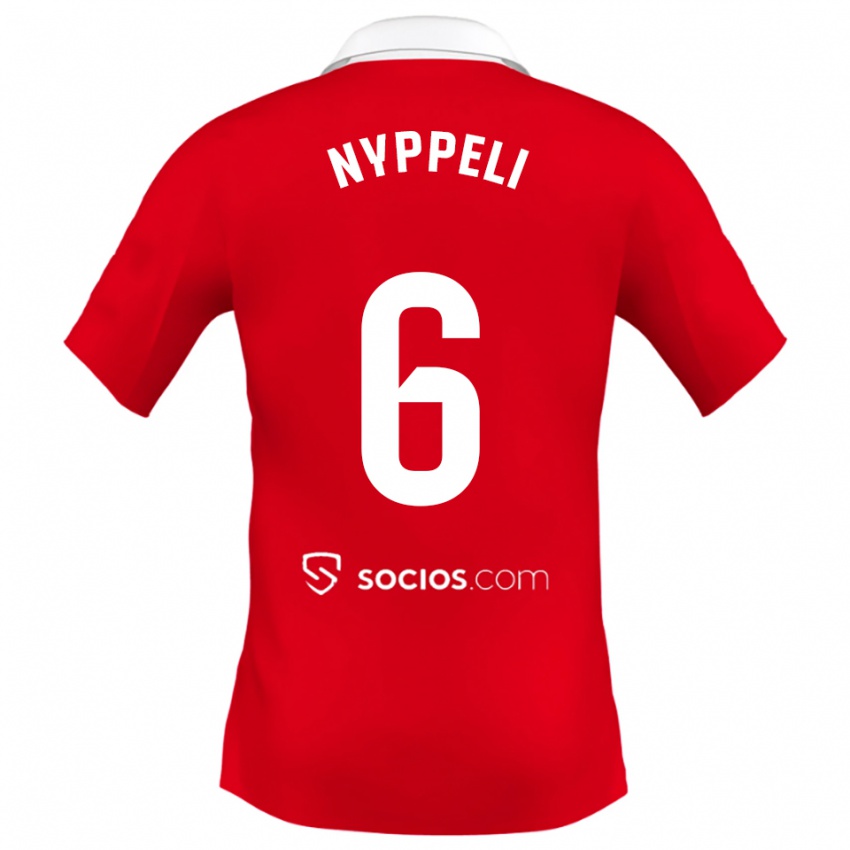 ילדים Ramón Nyppeli #6 אדום לבן אפור הרחק ג'רזי 2025/26 חולצה קצרה