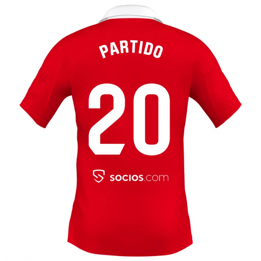 ילדים פאולה פארטידו דוראן #20 אדום לבן אפור הרחק ג'רזי 2025/26 חולצה קצרה