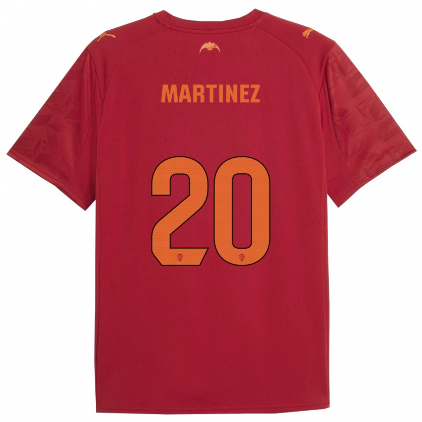 ילדים אסון מרטינס #20 אדום כתום הרחק ג'רזי 2025/26 חולצה קצרה