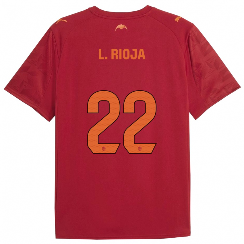 ילדים לואיס ריוחה #22 אדום כתום הרחק ג'רזי 2025/26 חולצה קצרה