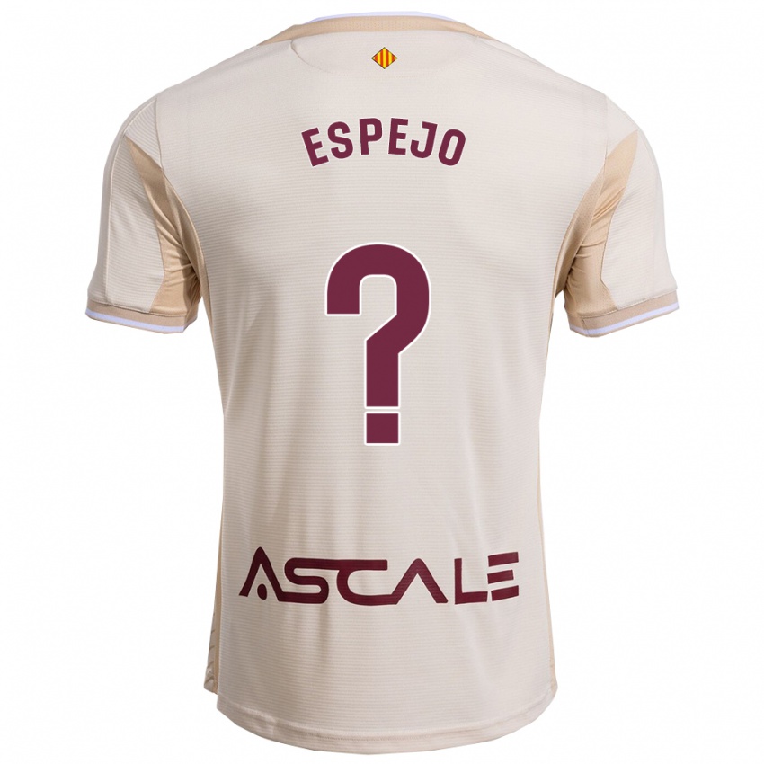 ילדים Jesús Espejo #0 לבן שמנת בורדו הרחק ג'רזי 2025/26 חולצה קצרה