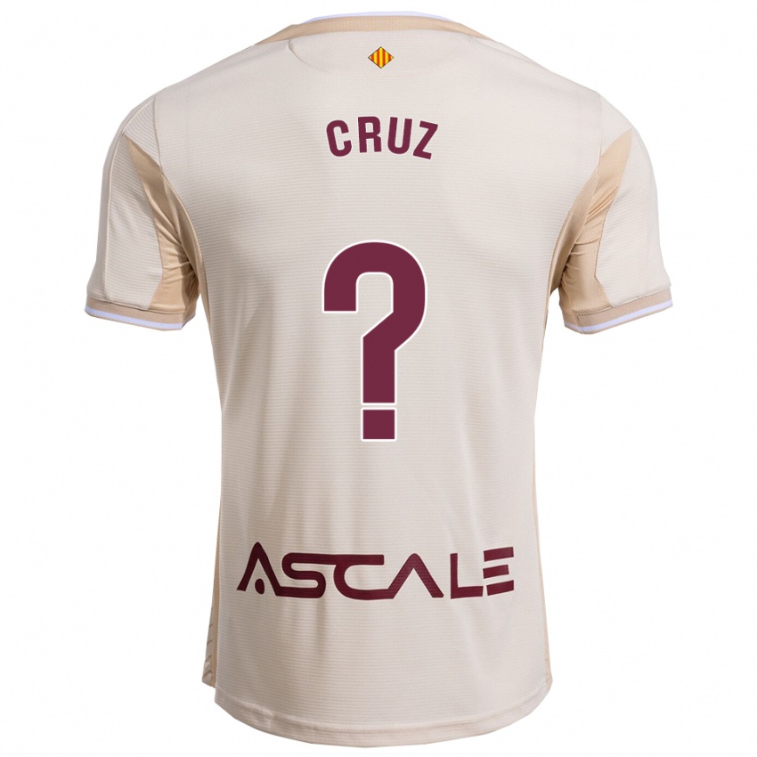 ילדים Daniel Cruz #0 לבן שמנת בורדו הרחק ג'רזי 2025/26 חולצה קצרה