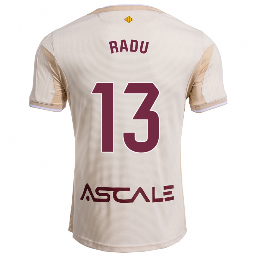 ילדים Sasha Radu #13 לבן שמנת בורדו הרחק ג'רזי 2025/26 חולצה קצרה