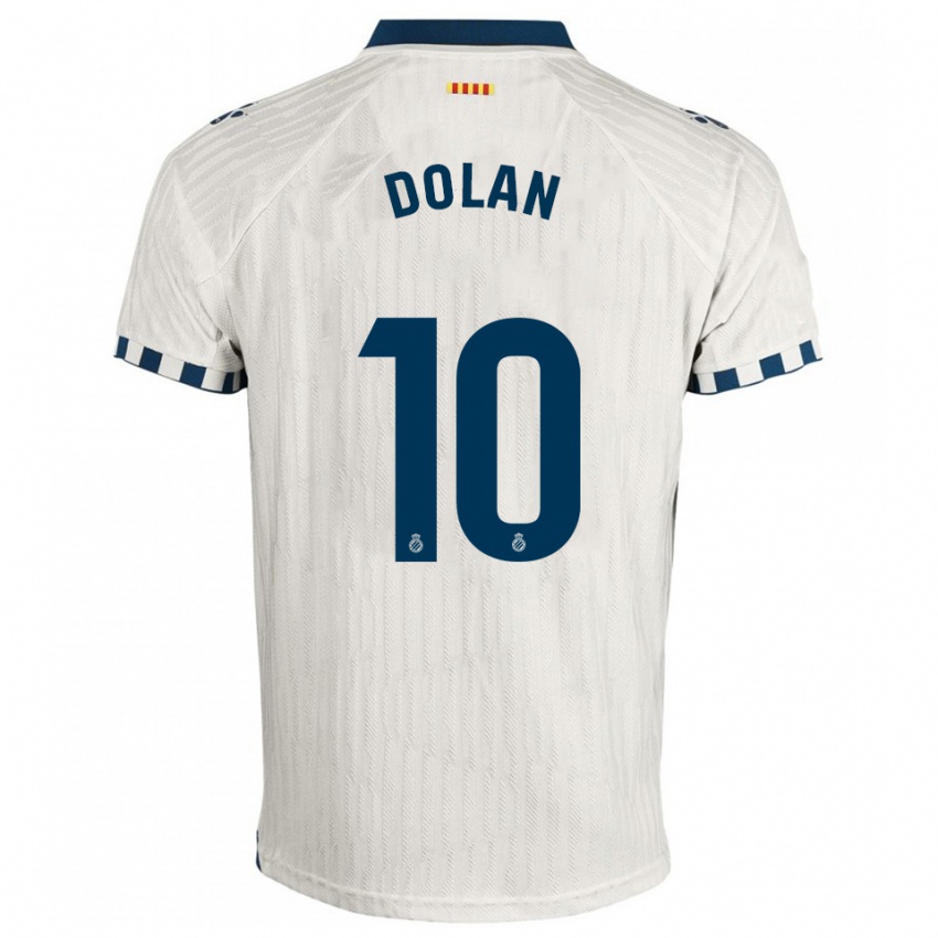 ילדים Tyrhys Dolan #10 לבן כחול הרחק ג'רזי 2025/26 חולצה קצרה