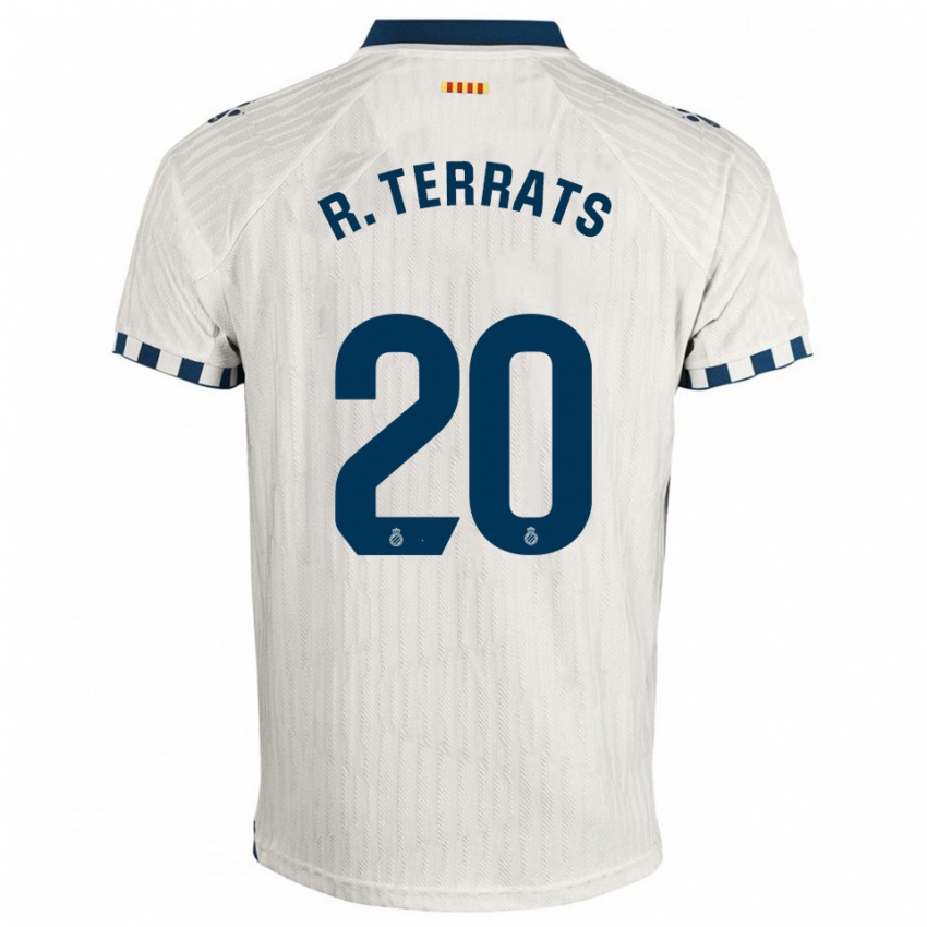 ילדים Ramón Terrats #20 לבן כחול הרחק ג'רזי 2025/26 חולצה קצרה