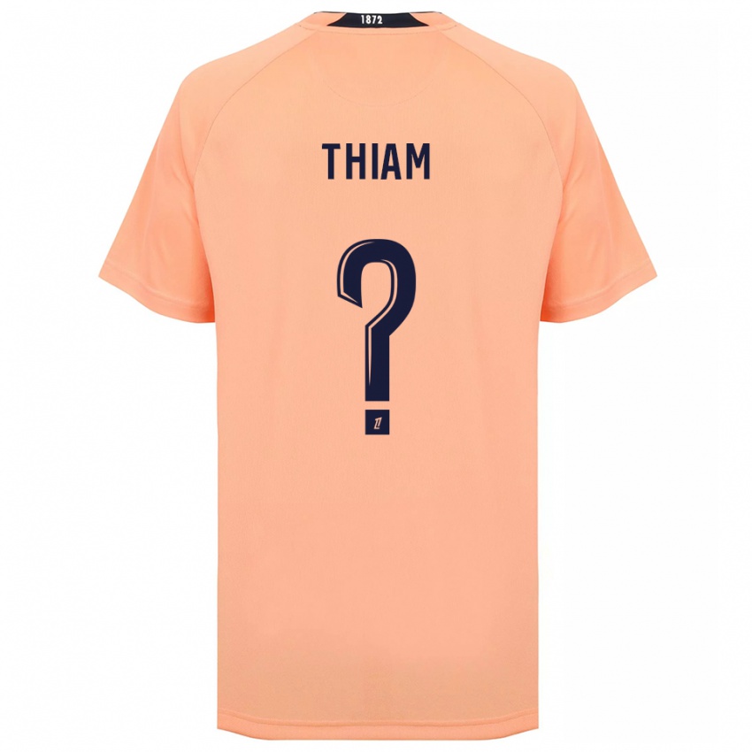 ילדים Tidjani Thiam #0 כתום כחול הרחק ג'רזי 2025/26 חולצה קצרה