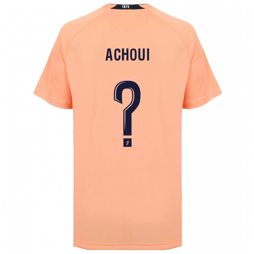 ילדים Djibril Achoui #0 כתום כחול הרחק ג'רזי 2025/26 חולצה קצרה