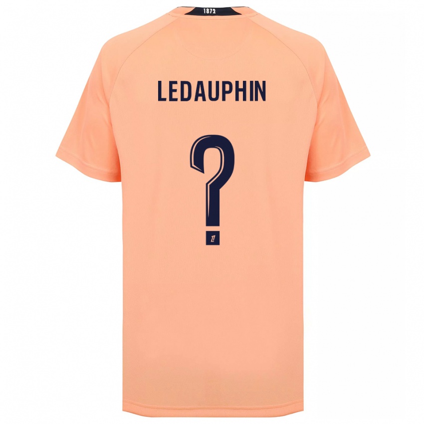 ילדים Léann Ledauphin #0 כתום כחול הרחק ג'רזי 2025/26 חולצה קצרה