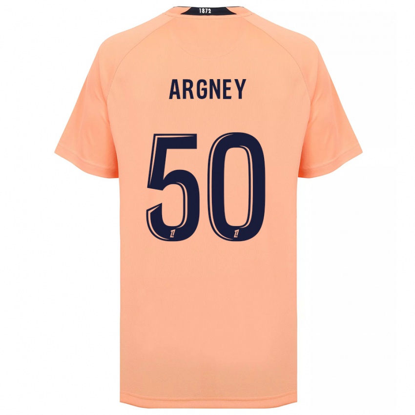 ילדים Paul Argney #50 כתום כחול הרחק ג'רזי 2025/26 חולצה קצרה