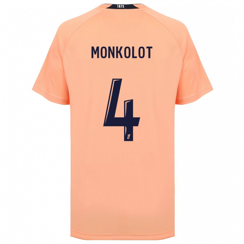 ילדים Yanis Monkolot #4 כתום כחול הרחק ג'רזי 2025/26 חולצה קצרה