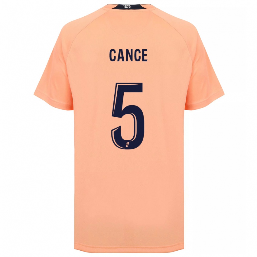 ילדים Laurie Cance #5 כתום כחול הרחק ג'רזי 2025/26 חולצה קצרה