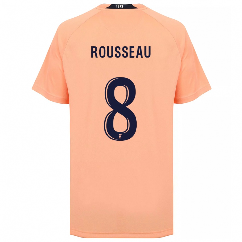 ילדים Thomas Rousseau #8 כתום כחול הרחק ג'רזי 2025/26 חולצה קצרה