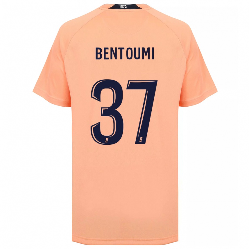 ילדים Mokrane Bentoumi #37 כתום כחול הרחק ג'רזי 2025/26 חולצה קצרה