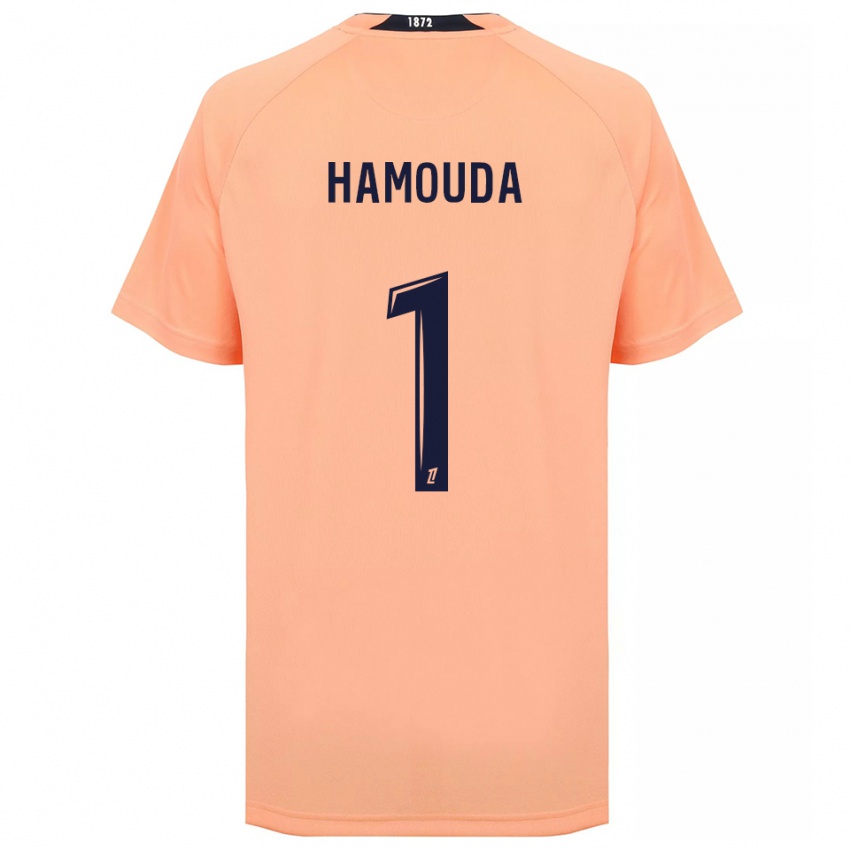 ילדים Adel Hamouda #1 כתום כחול הרחק ג'רזי 2025/26 חולצה קצרה