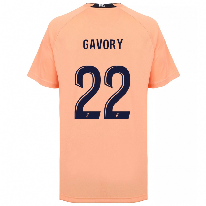 ילדים Christy Gavory #22 כתום כחול הרחק ג'רזי 2025/26 חולצה קצרה