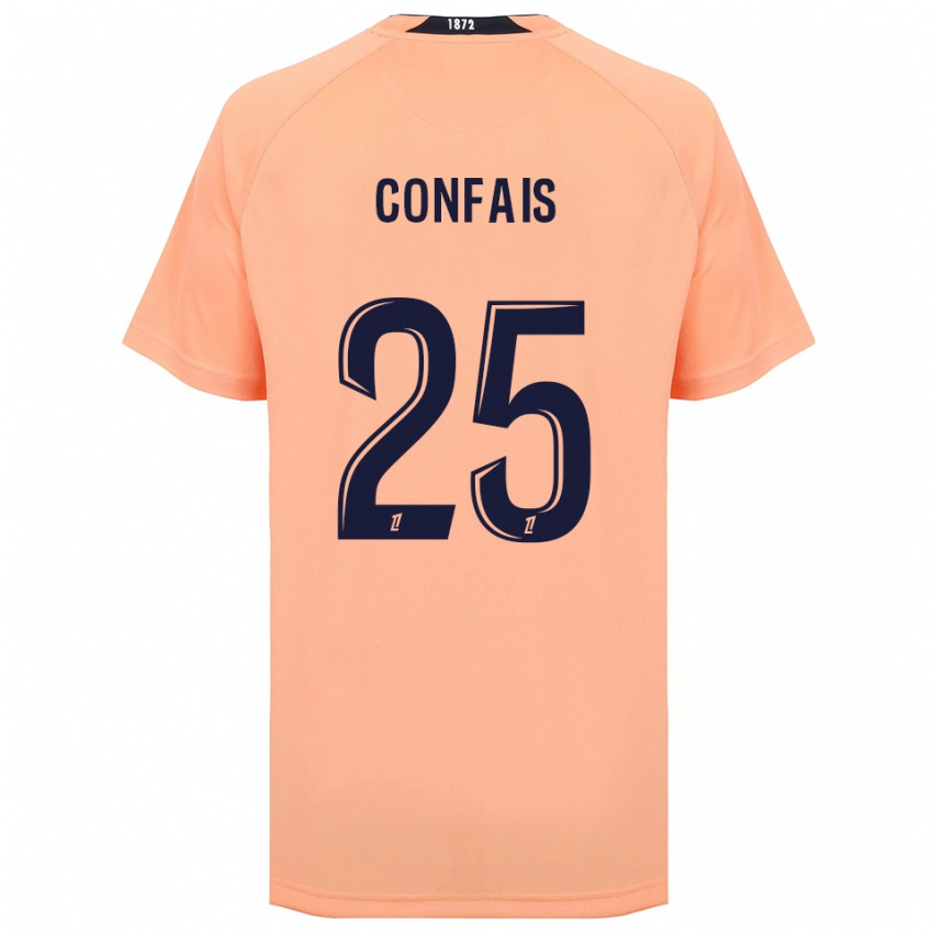 ילדים Aloïs Confais #25 כתום כחול הרחק ג'רזי 2025/26 חולצה קצרה