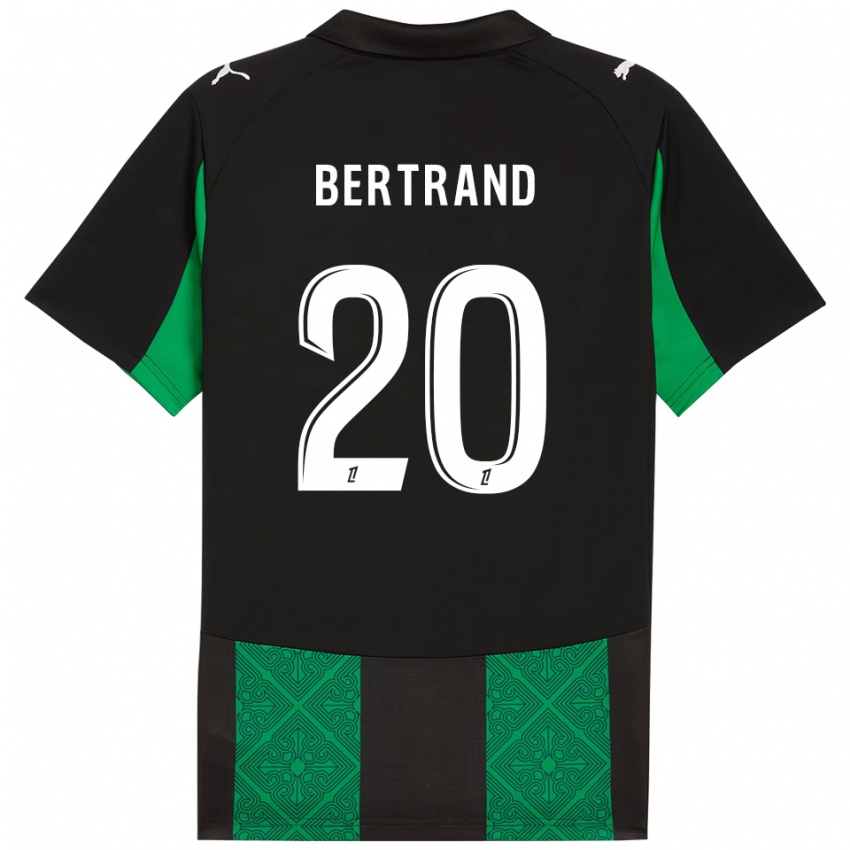 ילדים Clara Bertrand #20 שחור ירוק הרחק ג'רזי 2025/26 חולצה קצרה