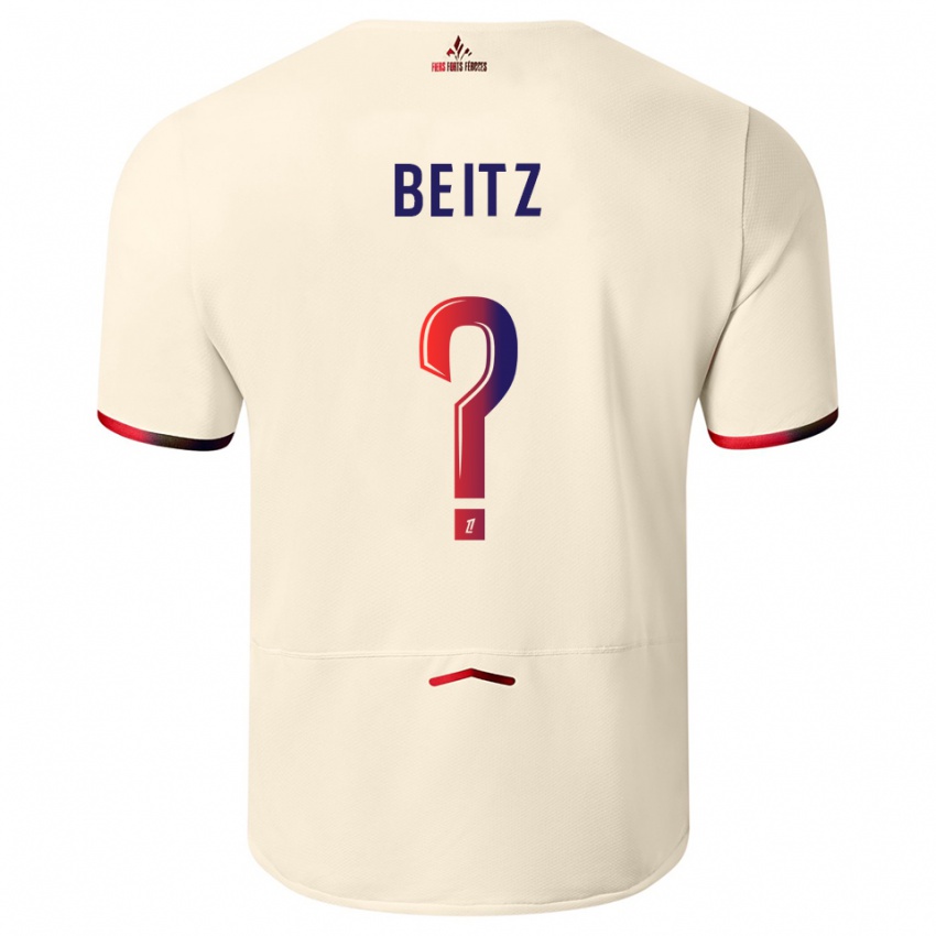 ילדים טיילור בייץ #0 לבן שמנת אדום הרחק ג'רזי 2025/26 חולצה קצרה