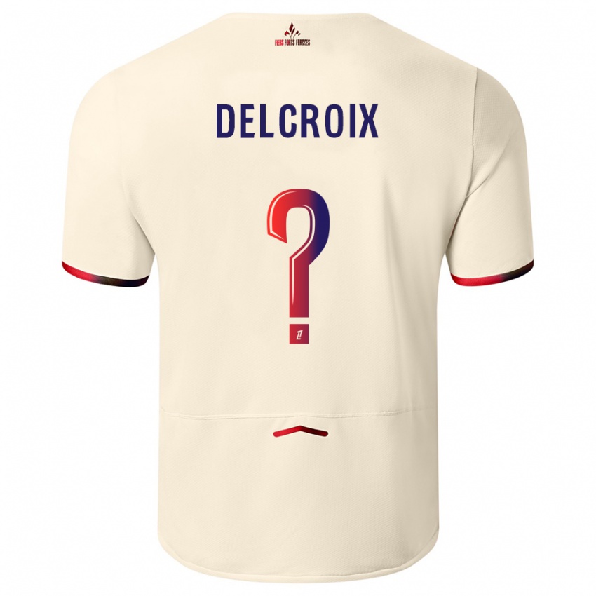 ילדים סלסטה דלקרואה #0 לבן שמנת אדום הרחק ג'רזי 2025/26 חולצה קצרה