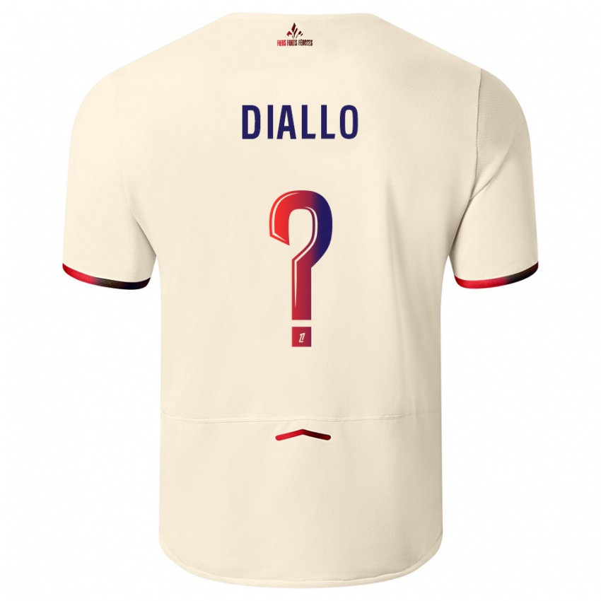 ילדים אלפא דיאלו #0 לבן שמנת אדום הרחק ג'רזי 2025/26 חולצה קצרה