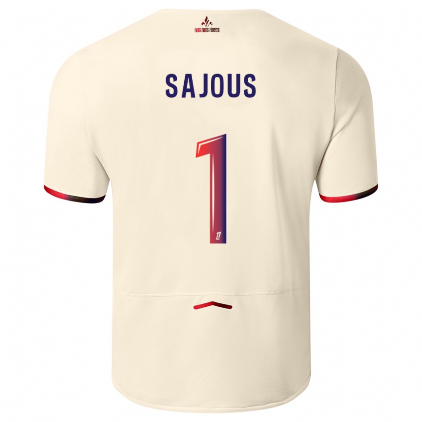 ילדים תומס שעיוס #1 לבן שמנת אדום הרחק ג'רזי 2025/26 חולצה קצרה