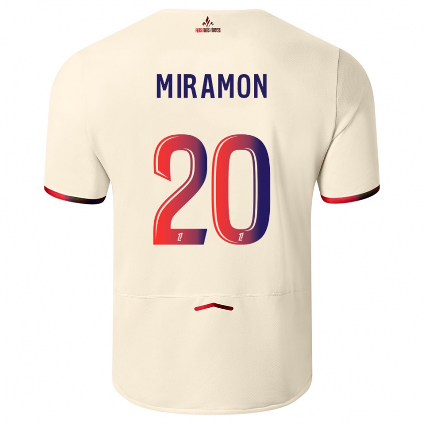 ילדים איגנסיו מירמון #20 לבן שמנת אדום הרחק ג'רזי 2025/26 חולצה קצרה