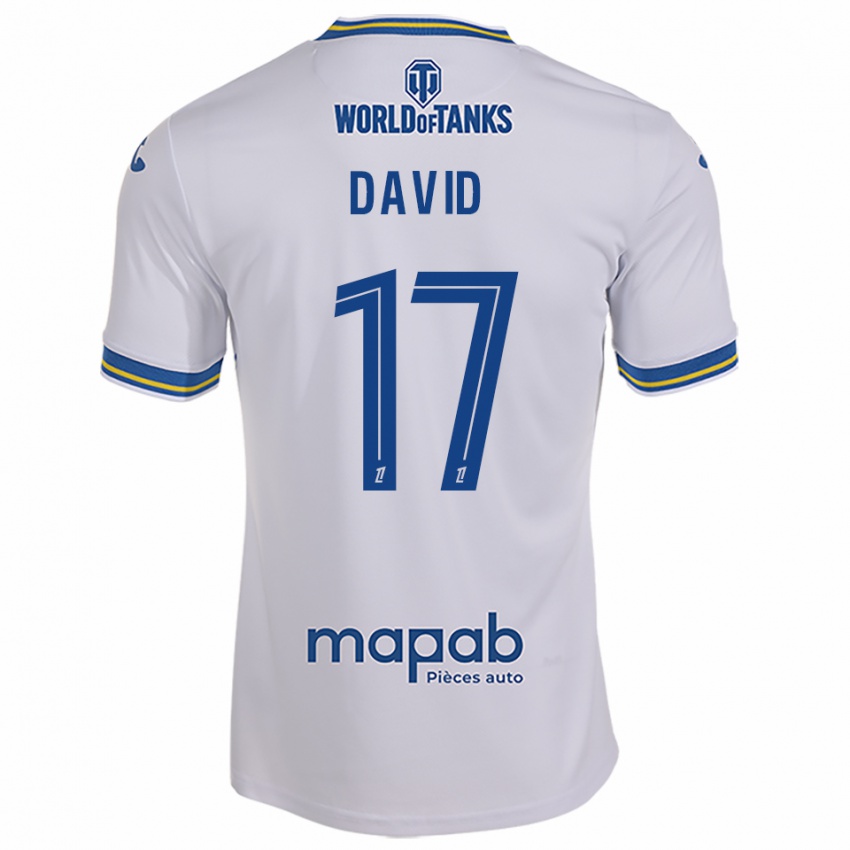 ילדים Dune David #17 לבן תכלת הרחק ג'רזי 2025/26 חולצה קצרה