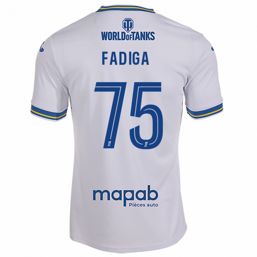 ילדים בנדיוגו פאדיגה #75 לבן תכלת הרחק ג'רזי 2025/26 חולצה קצרה