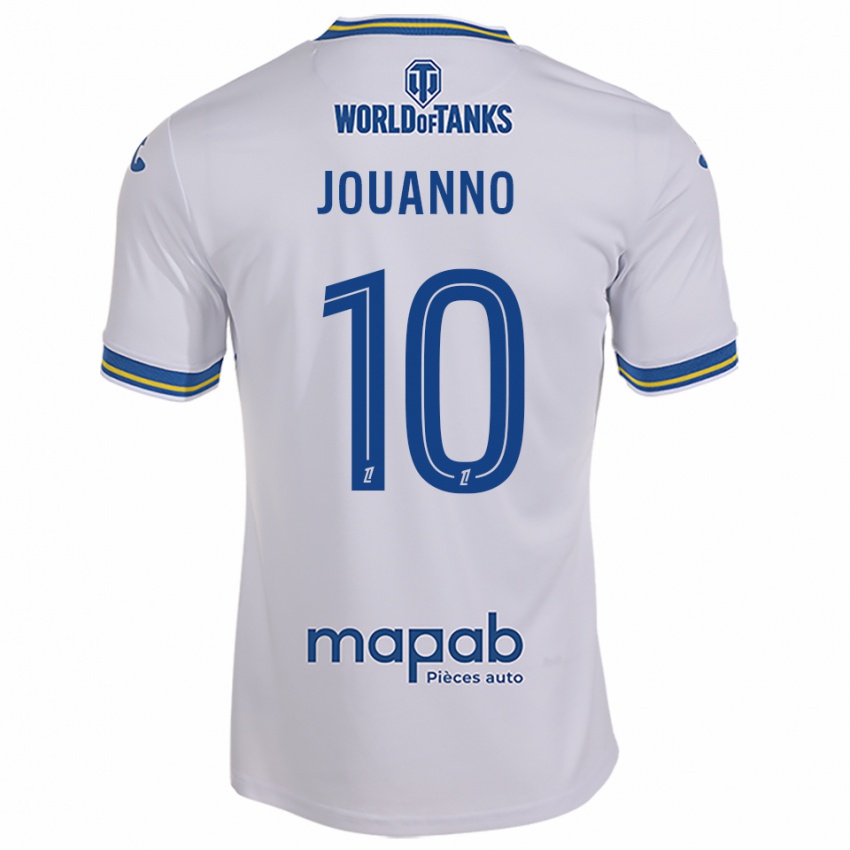 ילדים Mathilde Jouanno #10 לבן תכלת הרחק ג'רזי 2025/26 חולצה קצרה